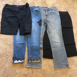 (4) Pair of Chico’s pants & capris size 1.5 women’s